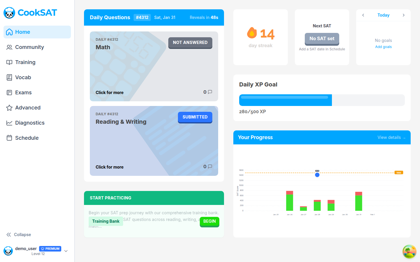 CookSAT Dashboard